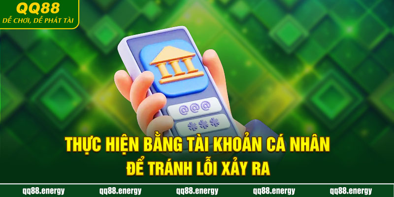 Thực hiện bằng tài khoản cá nhân để tránh lỗi xảy ra