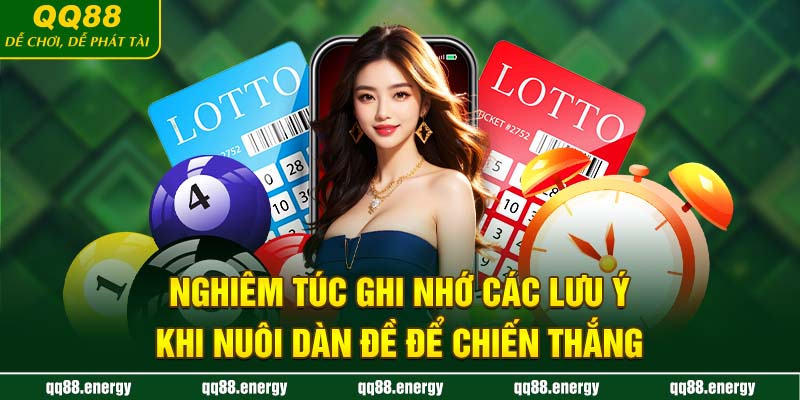 Nghiêm túc ghi nhớ các lưu ý khi nuôi dàn đề để chiến thắng
